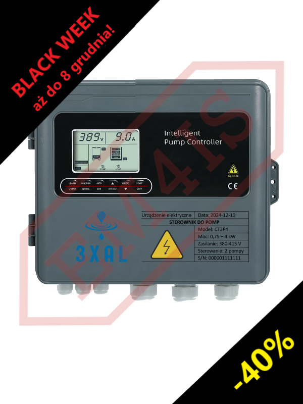 3XAL PRO pump controller for 1 230V or 400V pump