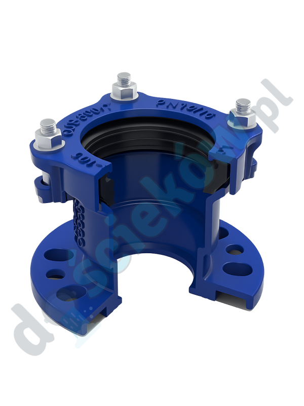 Pipe and flange connector 3XAL ŁRK DN80 PN6 PN10 PN16