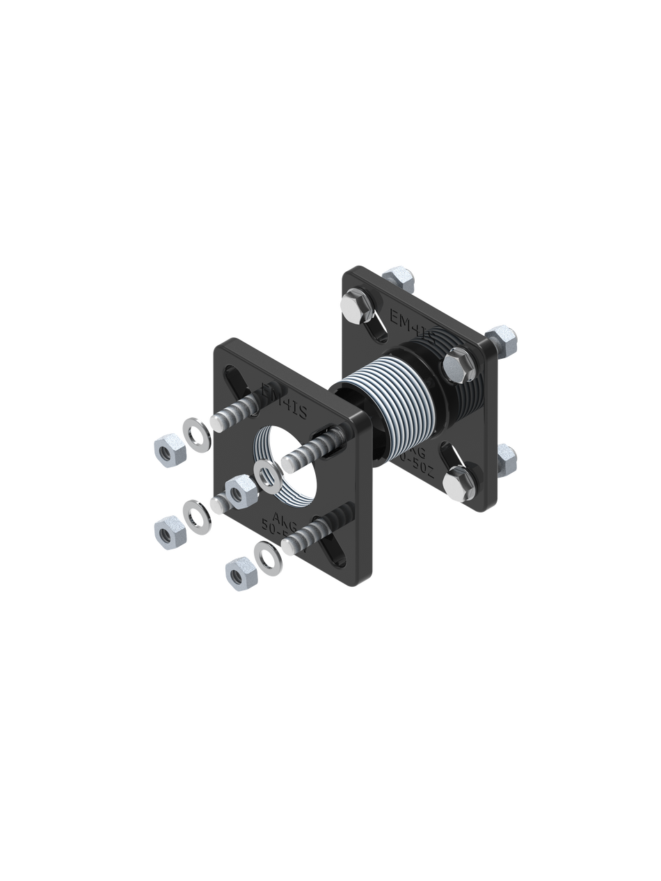 AKG 50-50W flange-flexible adapter DN50 x 2 "GW for sewage pumps