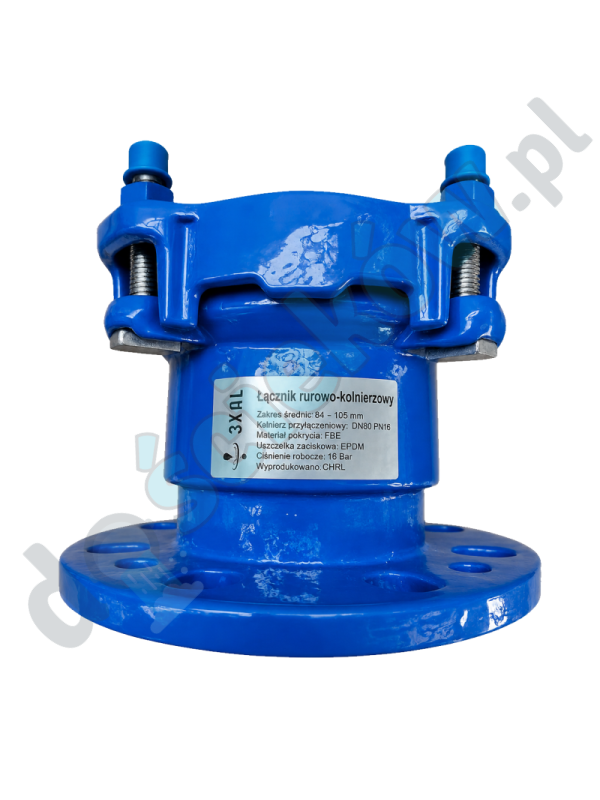 Pipe and flange connector 3XAL ŁRK DN80 PN6 PN10 PN16