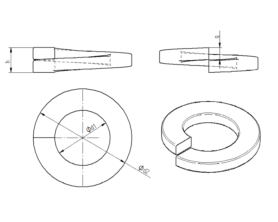 Stainless steel pad DIN 127 A2 Inox