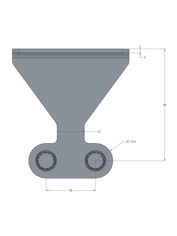Підтримка керівництва EM4IS WP-FL50 для насосів FLYGT (напрямні Ø26,9x2, відстань 38 мм)
