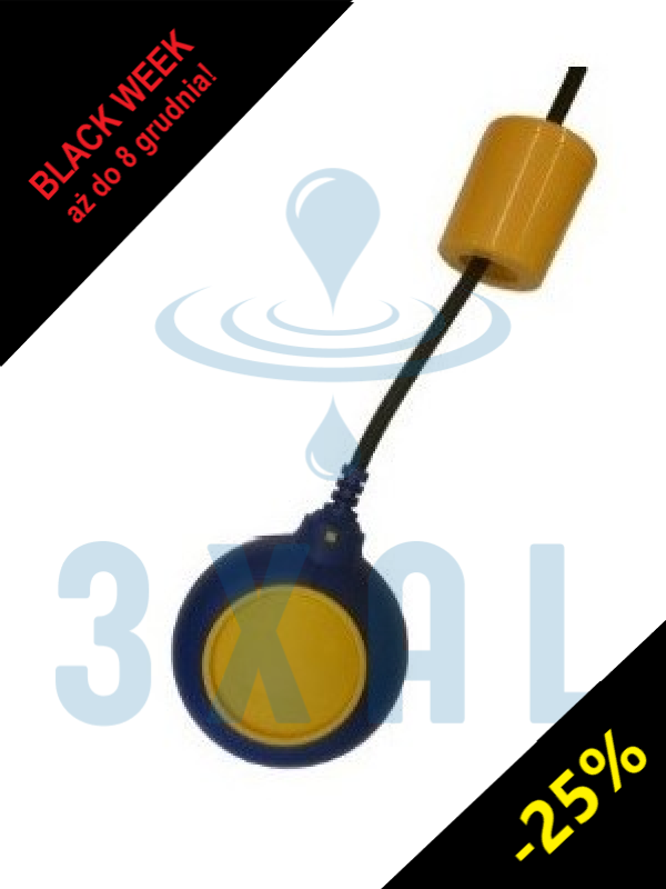 WP100E float switch for EPDM pump - swimmer with cable H07RNF 3 x 1 mm2