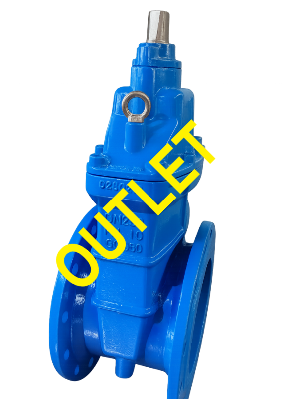 ЗКО-К Засувка клинова прогумована фланцева для каналізації - DN50 - DN300